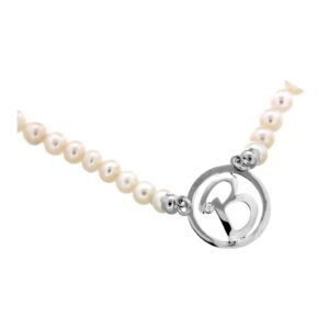 Collana perle con Lettera