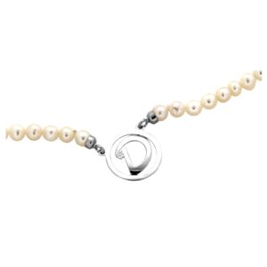 Collana perle con Lettera