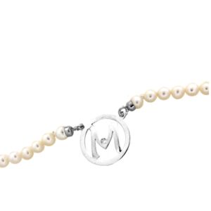 Collana perle con Lettera