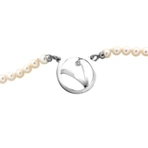 Collana perle con Lettera