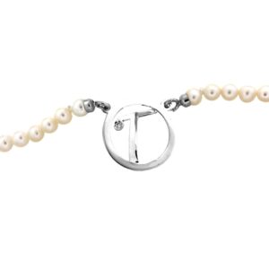 Collana perle con Lettera